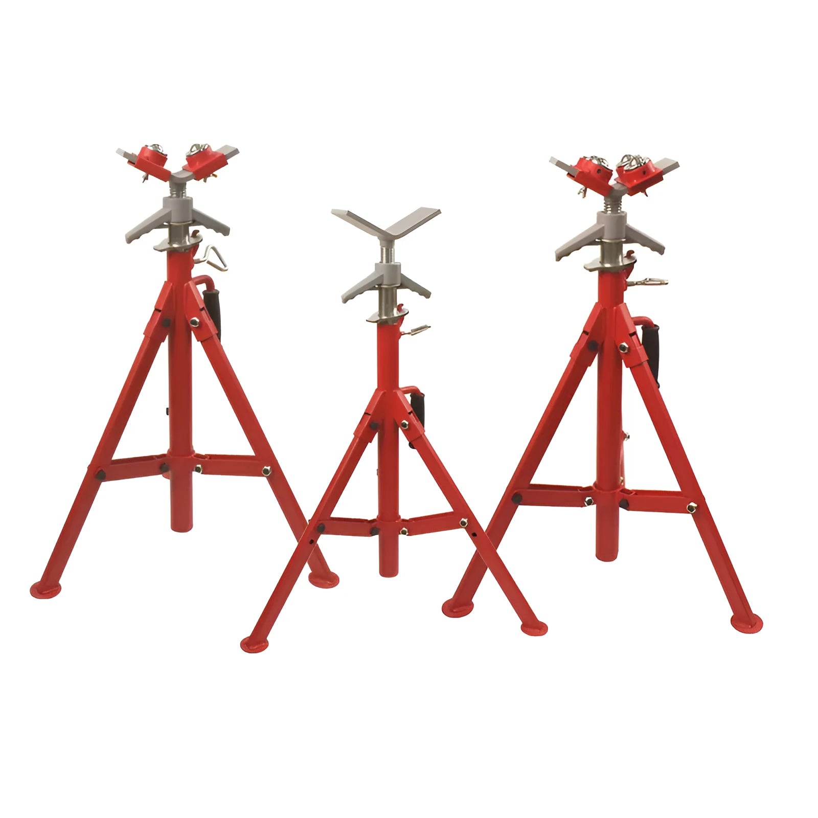 V-head pipe bracket with ball joint for steel pipe support mounting
