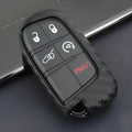 Carbon fibre patterned silicone key case cover for Dodge Chrysler Fiat car remote keys
