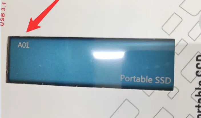 Ultra-thin metal external solid state drive (SSD) in red, black, blue, or silver, showing high-capacity portable storage.