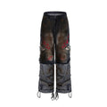 Men's loose-fit retro jeans with detachable trouser legs in denim