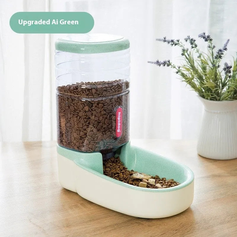 Blue automatic pet water fountain with 3.8-litre large capacity for cats and dogs.