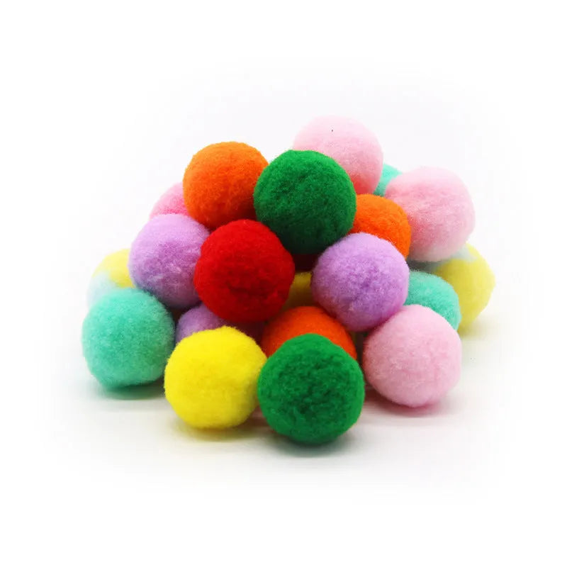 Interactive pet toy gun with plush yarn balls for dogs and cats indoor play