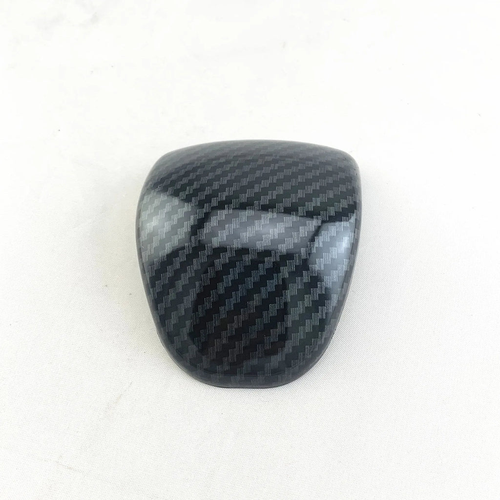 Smart RunK3 carbon fibre pattern gear shift knob cover made from black ABS plastic