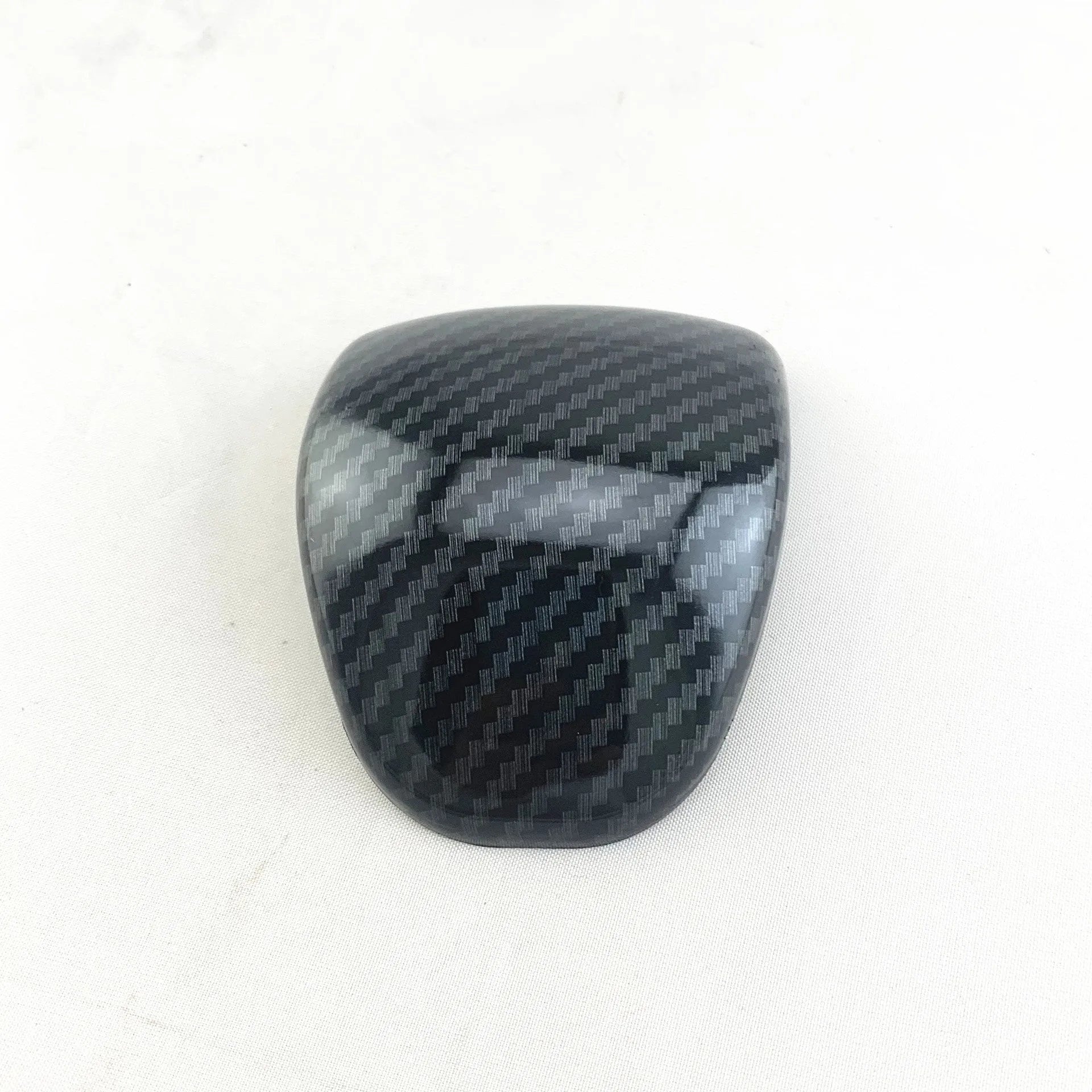 Smart RunK3 carbon fibre pattern gear shift knob cover made from black ABS plastic