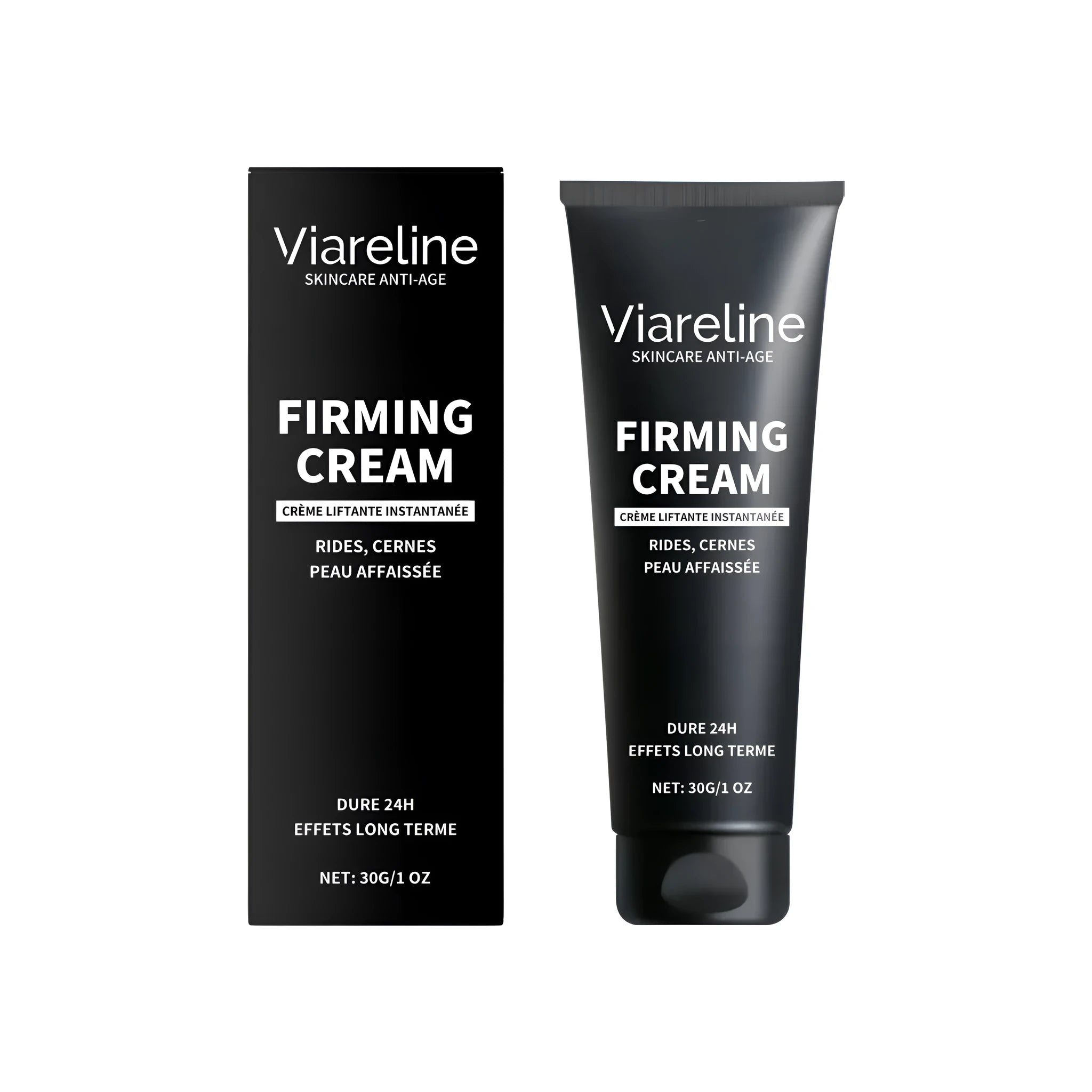 30g container of anti-wrinkle firming cream with hyaluronic acid and vitamin E