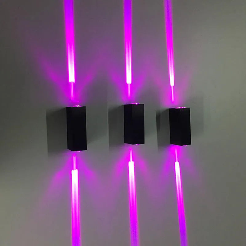 LED aluminium waterproof outdoor garden wall light with compact 120x60x40mm dimensions and multiple colour options