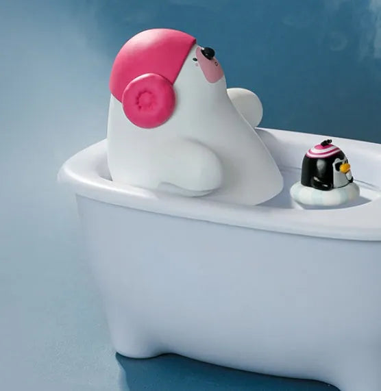 White desktop USB air humidifier with large water tank and control buttons.