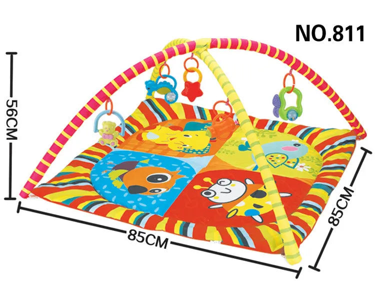 Velvet baby gymnastic game blanket crawling carpet for teenagers with animal designs