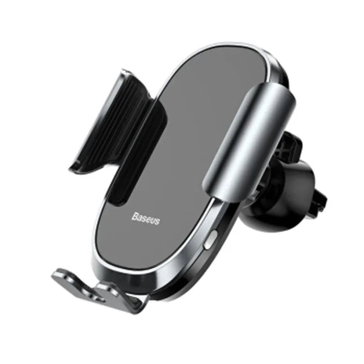 Universal smart car bracket holding phone, available in black, blue and silvery colours
