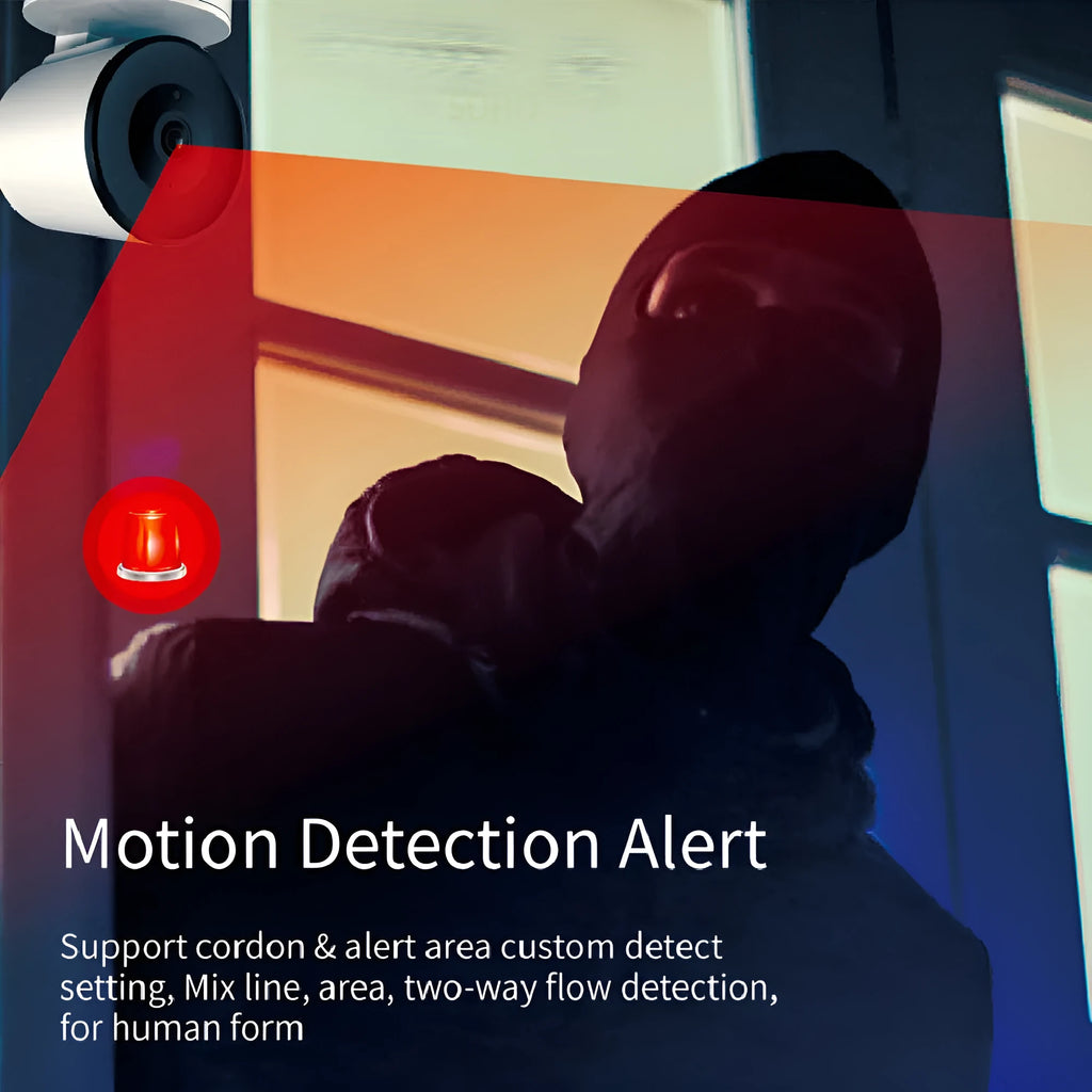 Smart WiFi indoor security camera with 1080p recording and motion tracking features