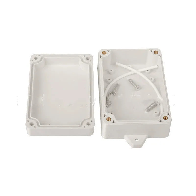 F4B-1 model black ABS plastic waterproof instrument box with dimensions 100mm by 68mm by 40mm.