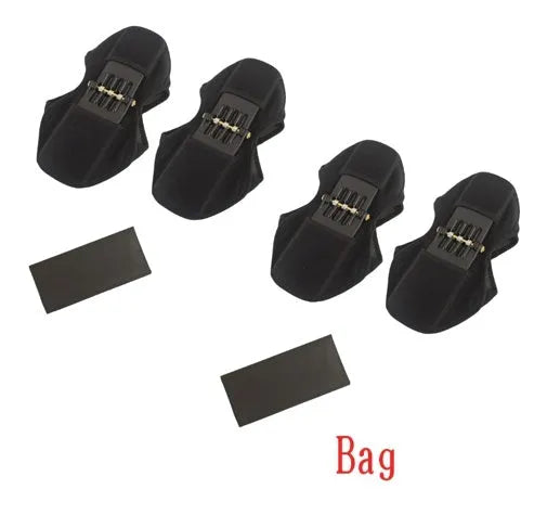 Knee brace with spring mechanism in adjustable design for mountaineering and sports activities