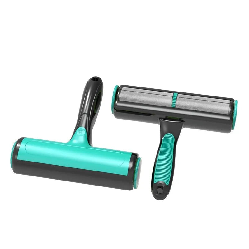 Automatic cleaning pet hair lint roller for sofa and furniture with two-way design