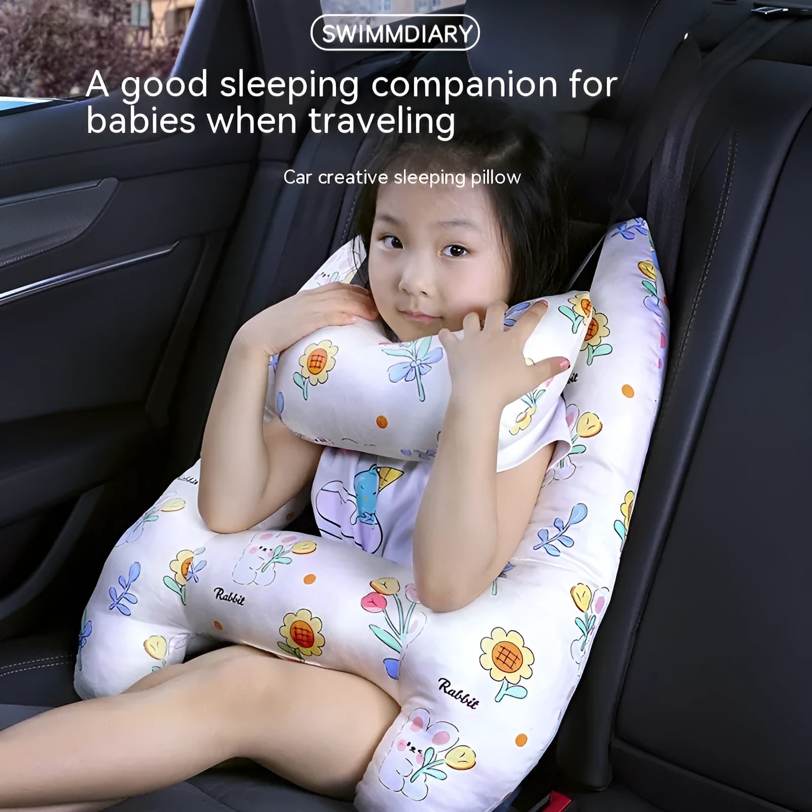 55x70cm car headrest pillow with pearl cotton filling in various pattern options