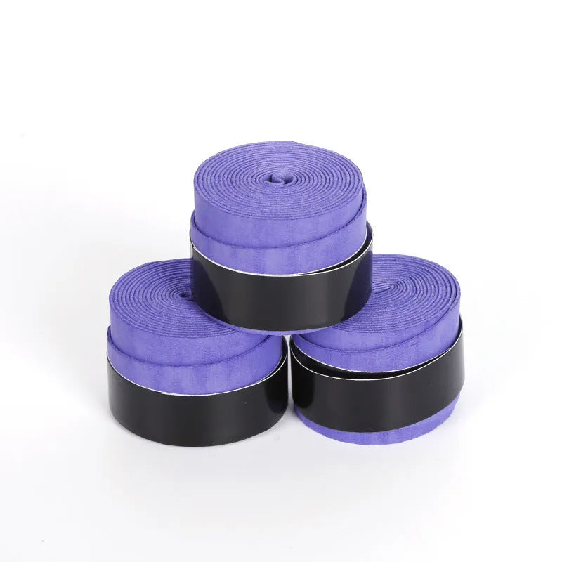 Blue frosted PU non-slip sweat absorbent grip tape for badminton racket and fishing rod handle