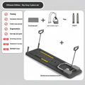 Standard purple household fitness board with automatic rebound abdominal wheel for multi-functional exercise.