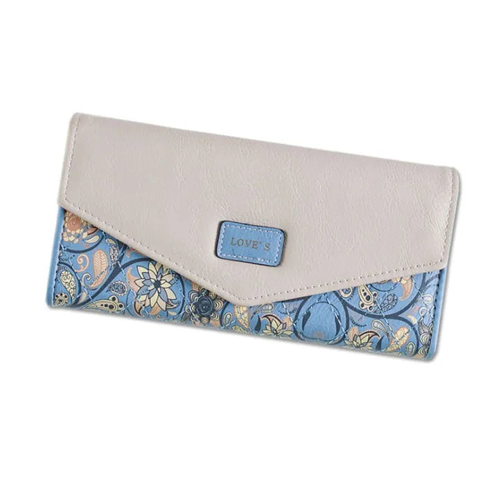 Large capacity student wallet with buckle closure in five colour options