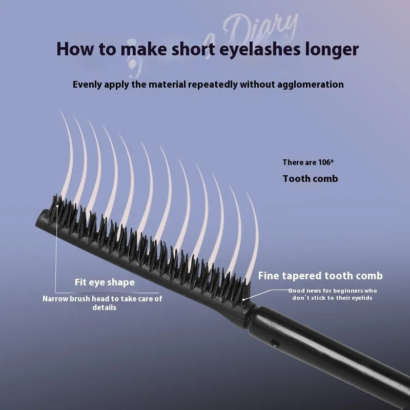 Long Curling Long-Lasting Mascara tube in Black or Brown shade.