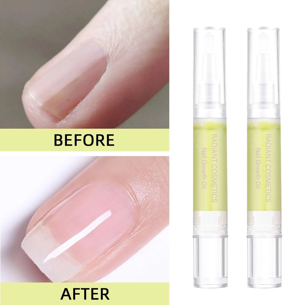 3ml nail growth oil bottle for wash-free treatment promoting nail strength and moisturising