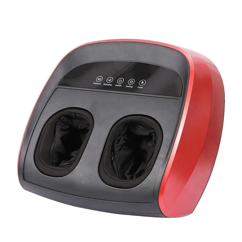 Flip automatic foot massager in black with infrared physiotherapy and timer control