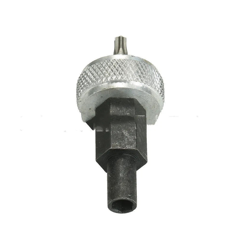 Ignition module wrench tool with knurled aluminium knobs and carbon steel handle for distributor bolts