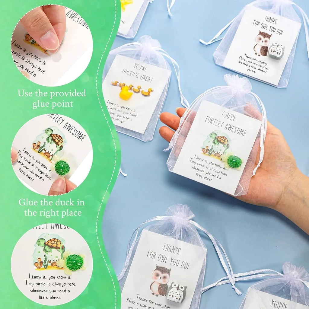 Pun inspirational resin memo cards for office encouragement in multiple set sizes