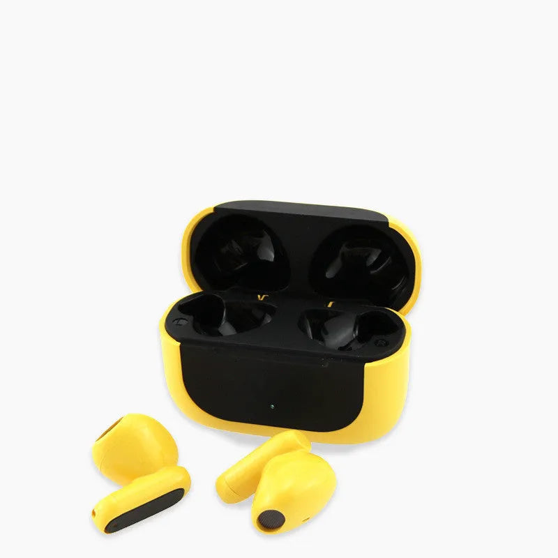 Jerry cartoon wireless Bluetooth headphones in black, white, or yellow colours.