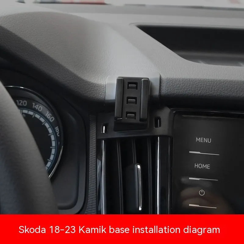 Snap-on car air vent phone bracket for Škoda Volkswagen Seat vehicles