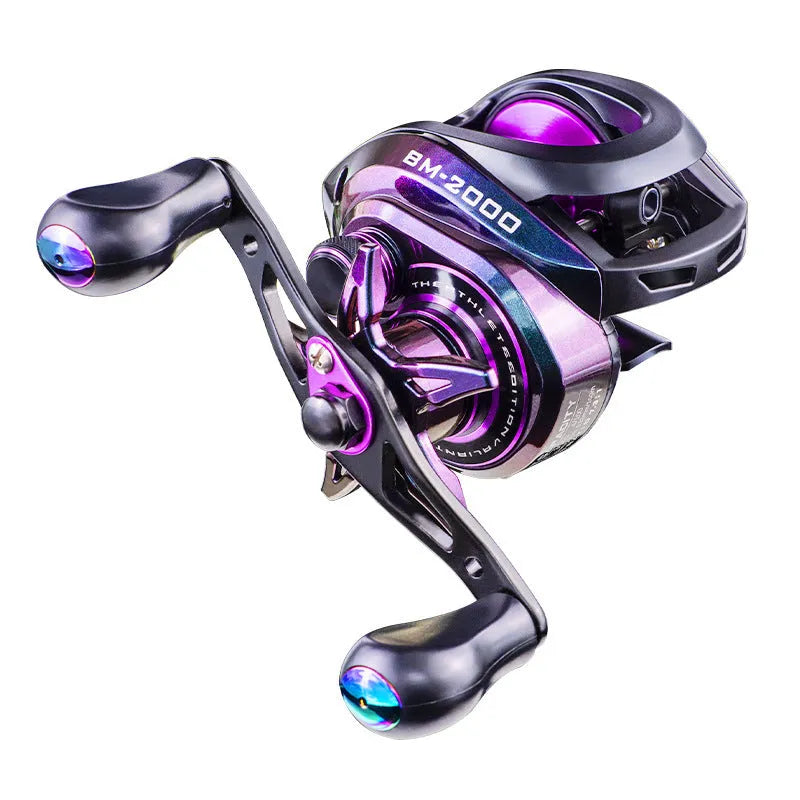 BM2000 fishing reel with water drop design and magnetic brake system