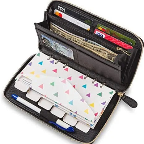 Anti-theft RFID blocking PU leather card holder wallet in various colours.