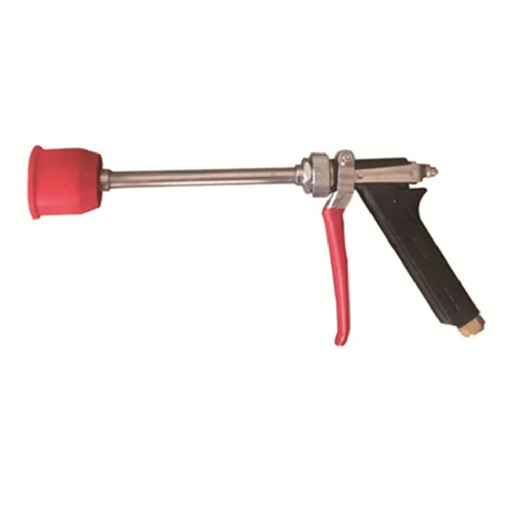 Agricultural submachine gun type spray gun for pesticide application with adjustable pressure settings