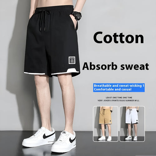Boys cotton shorts in black, khaki, or white, shown in a loose-fitting Japanese style for summer.