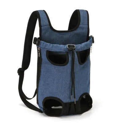 Pet chest bag in beige corgi colour with soft material, available in multiple sizes from S to XXL for small to medium dogs