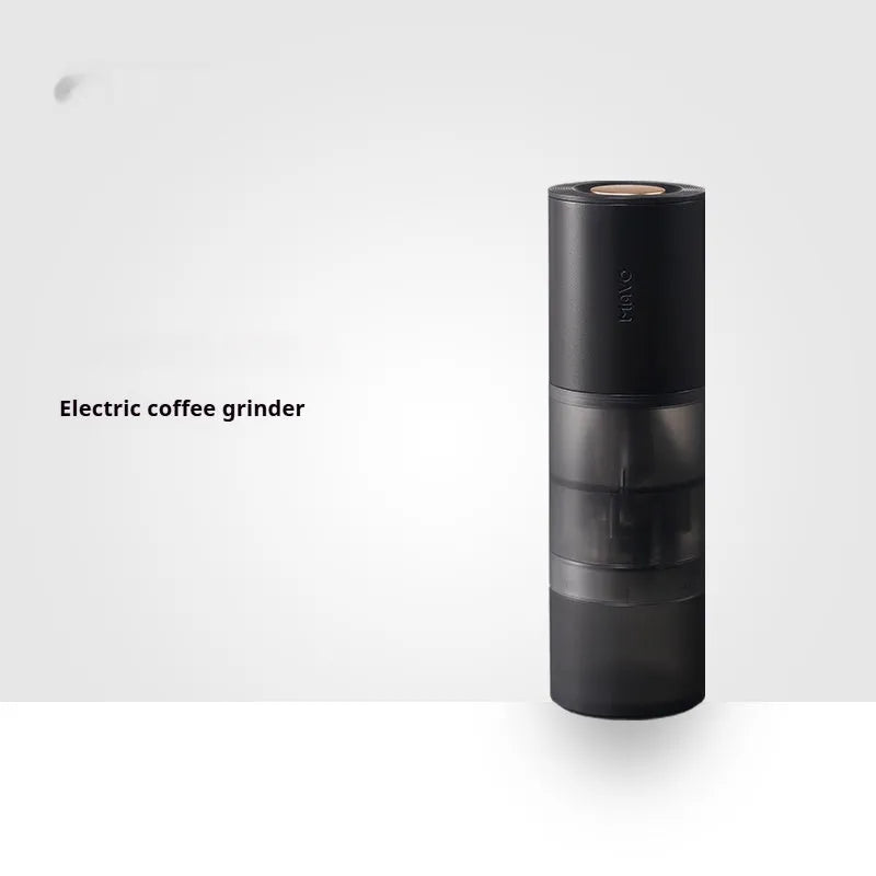 Aurora Italian hand brewed automatic electric coffee bean grinder with stainless steel blade, handle, and portable bag
