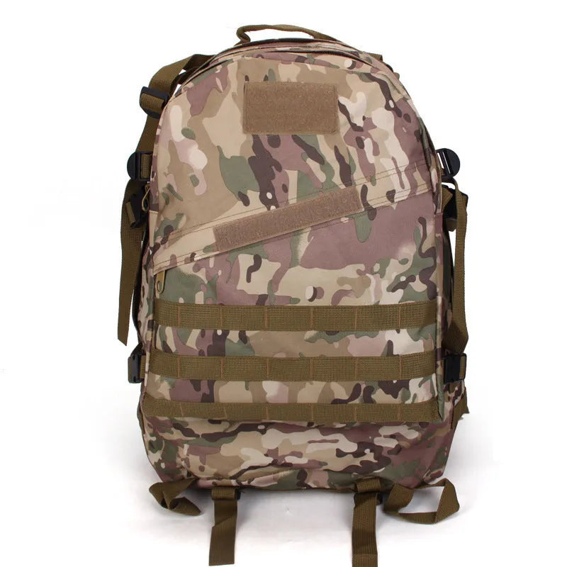 Multi-functional 3D backpack outdoor mountaineering bag hiking backpack with double shoulder straps in camouflage pattern