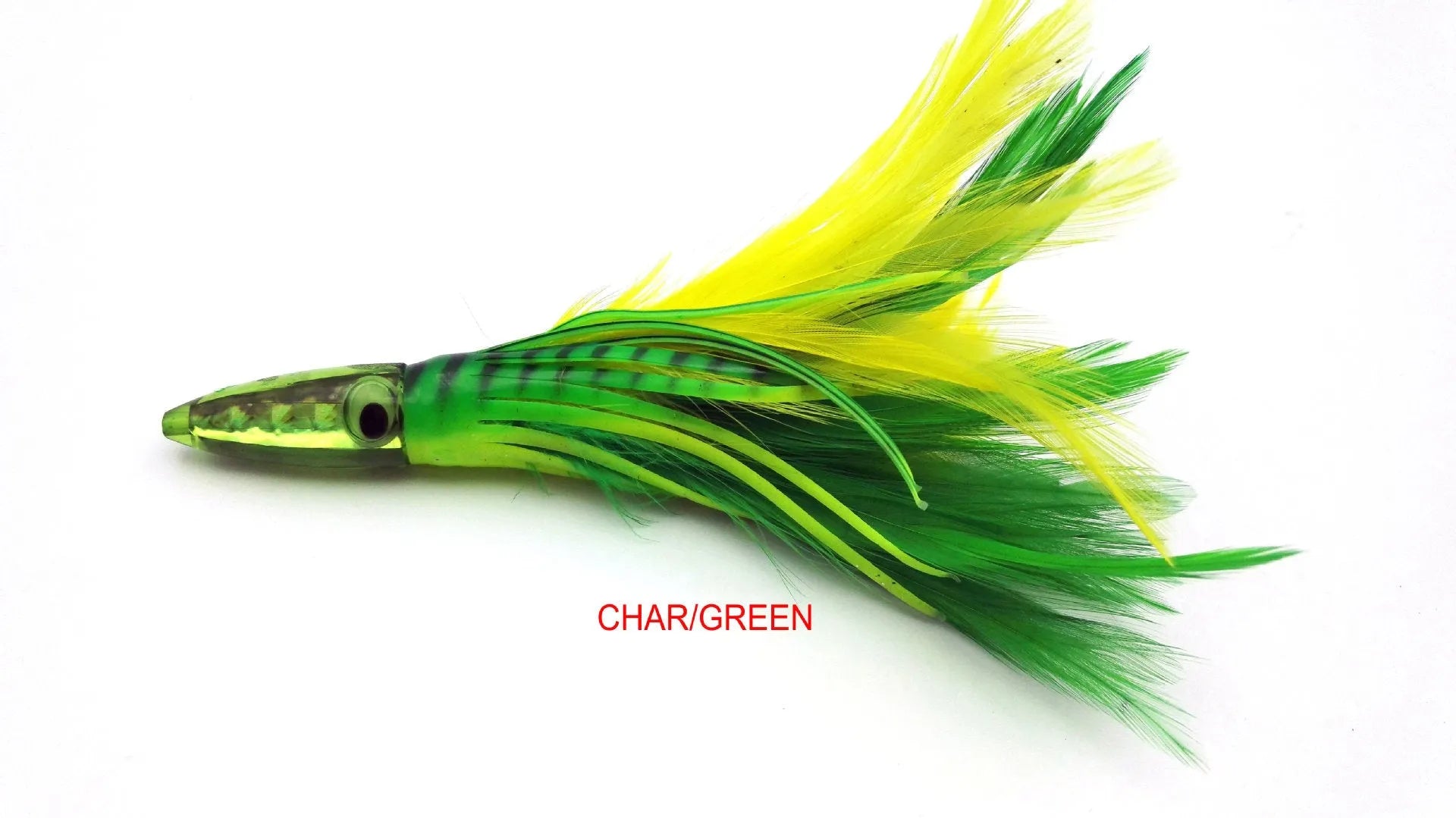Acrylic sea fishing octopus headband feathered dress lure 14cm 32g resin fish head