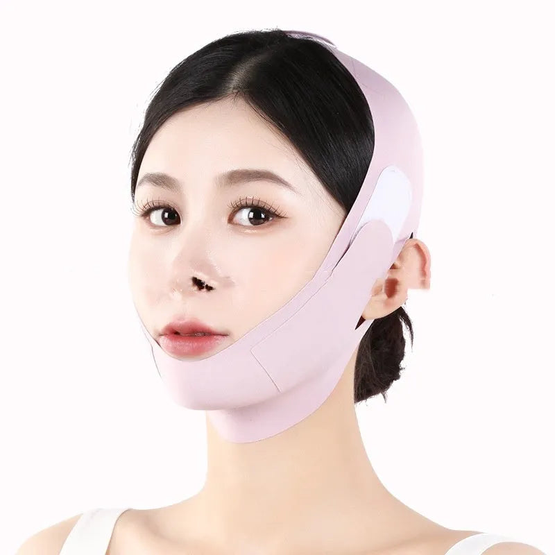 Graphene 9.0 face shaping mask in purple and green colours for V face lifting support