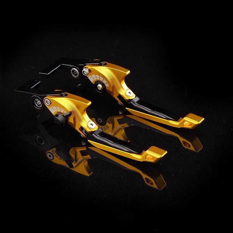 Bicycle horn handle clutch lever with adjustable length mechanism in multiple colour finishes
