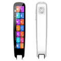 Dark gray and white offline scan translation dictionary pens for English study on a desk.