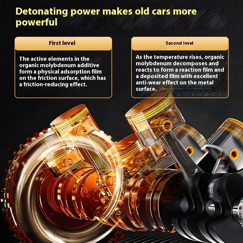 60ml engine oil anti-wear additive bottle with white cap for automotive engines