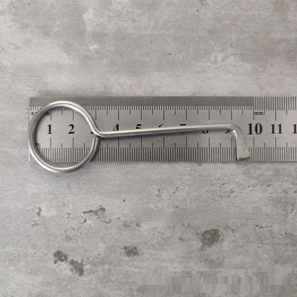 Two alloy wrench tools from portable mechanical set for household and vehicle repairs