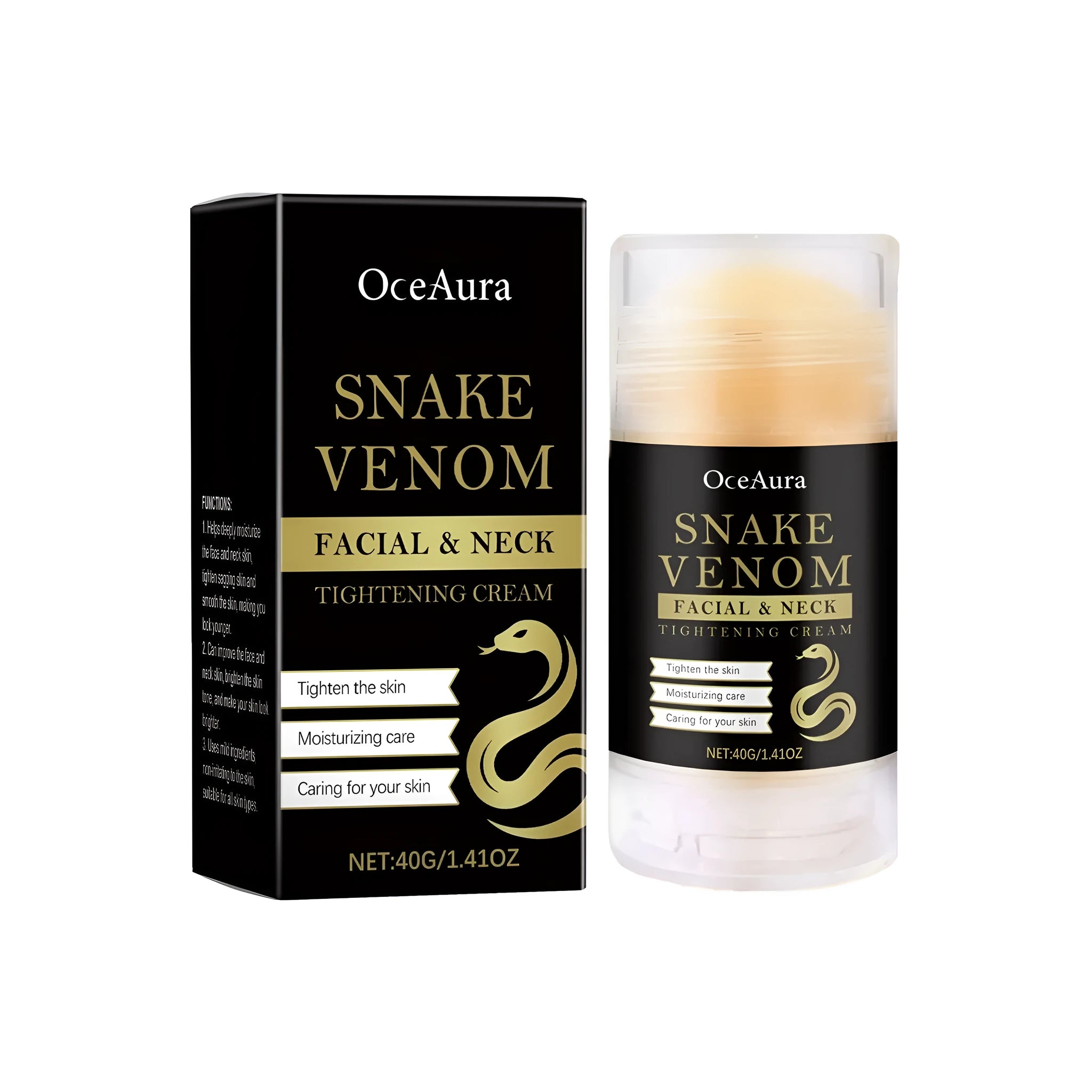 40g white nursing stick of tightening cream for face and neck treatment with peptide.