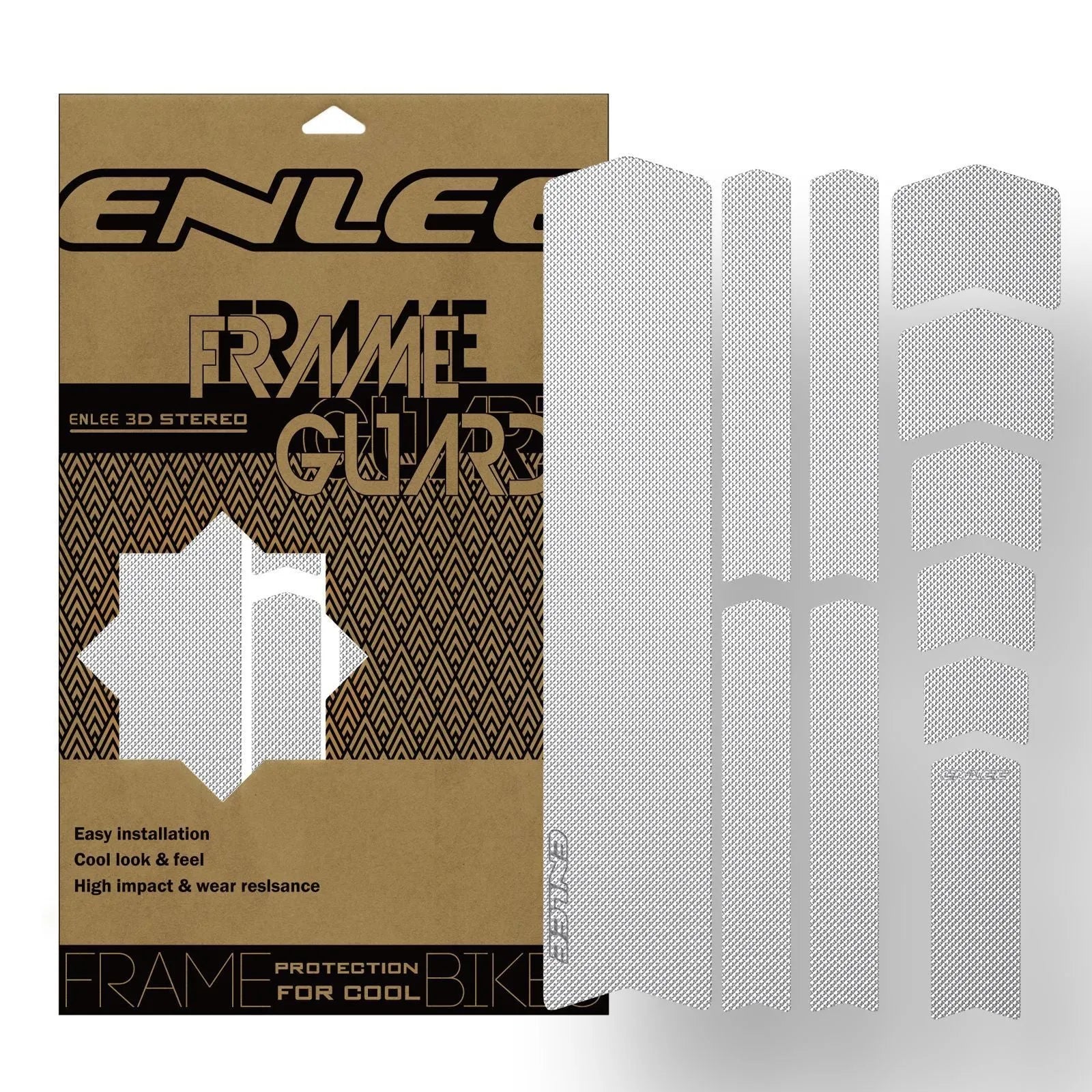 Thickened PVC colour-changing mountain bike protective film in Caterpillar style with self-adhesive backing