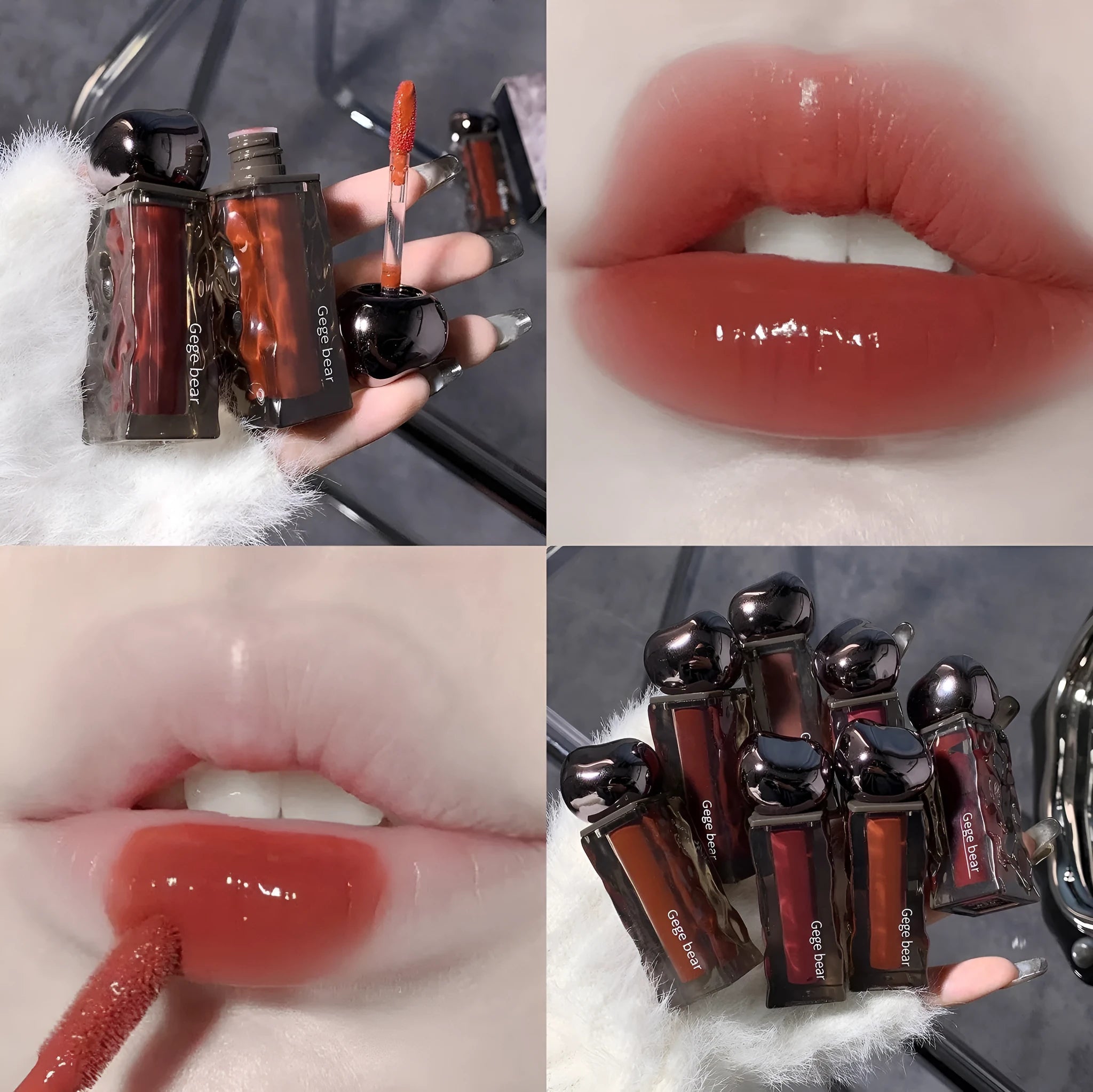 Glacier Lava Lip Lacquer water light mirror makeup lip gloss with seven colour options