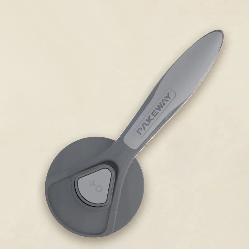 Pet floating hair combing brush in mint green, engineering plastic handle, 193mm length on white background