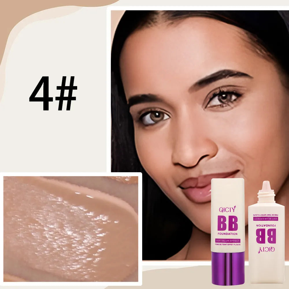 BB cream liquid foundation concealer in a feeding bottle, available in 10 shade options