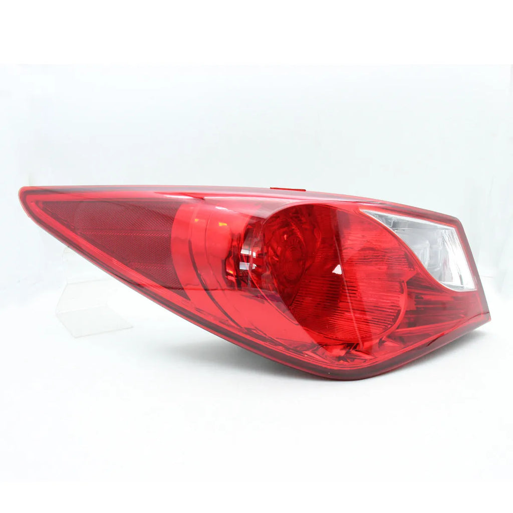 Hyundai Sonata 2011-2014 outer tail light half assembly with red lens and ABS+ALU housing