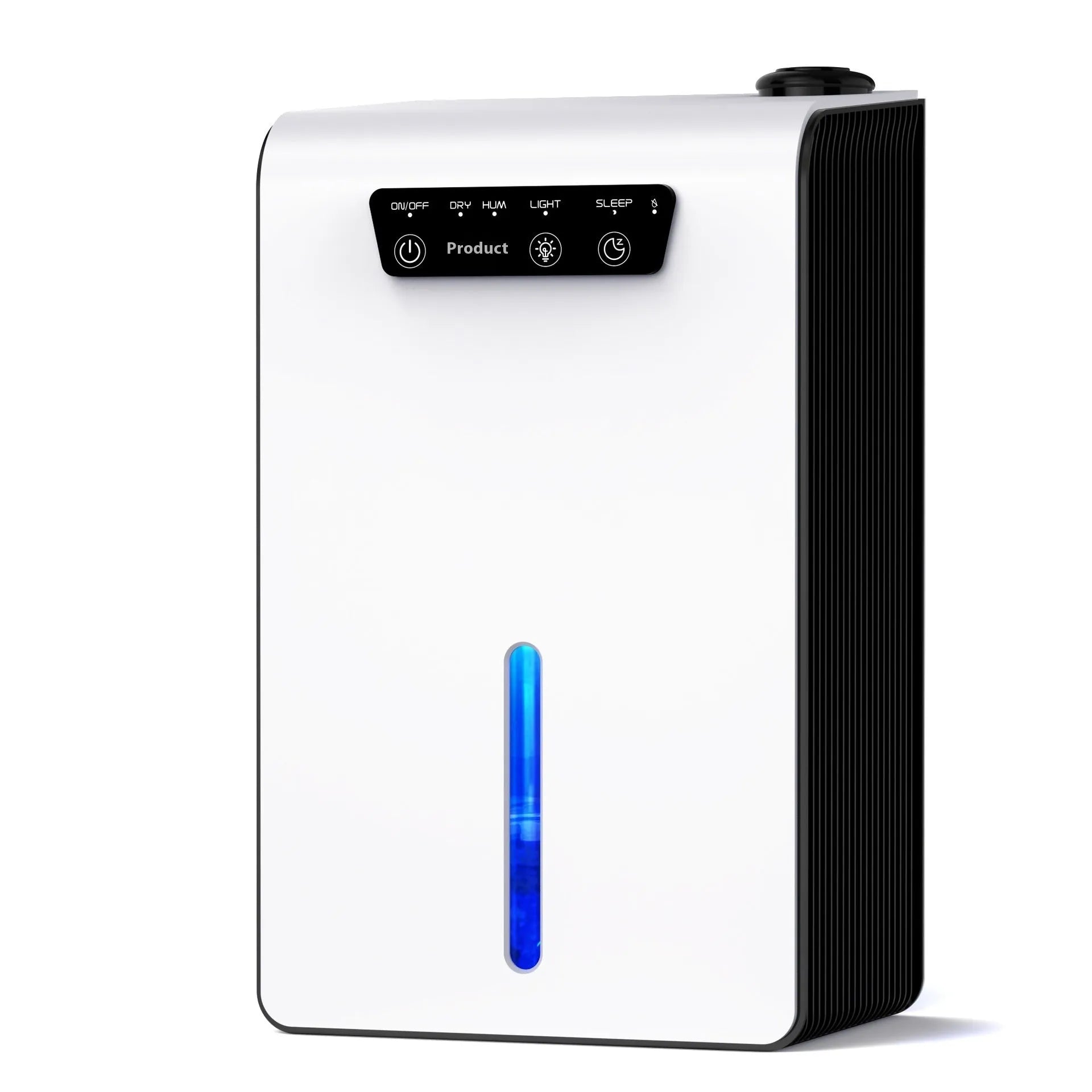 Milky white household dehumidifier for bedrooms and small spaces up to 20 square metres