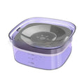70oz Large Capacity Dog Water Bowl with Spill Proof Design, 2L Transparent Visible Water Level Slow Drinking Bowl for Dogs and Cats, Antispill Non-Slip Silicone Plugs and Frosted Bottom for Clean Floors