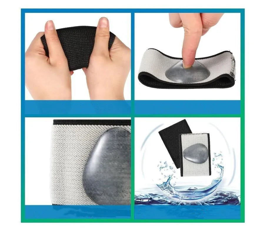 Elastic foot bandage cover with heart pad design for arch support in two style options